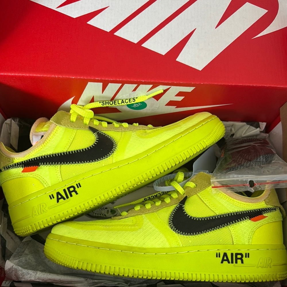 Nike Air Force 1 Low Off-White Volt Sneakers